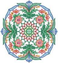 Floral Mandalas Colorwork 1 Machine Embroidery Designs by JuJu