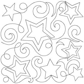 Stars Stripes Swirls End-to-End Quilting | Machine Embroidery Designs ...