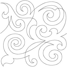 Overlapping Swirls End-to-End Quilting Design | Machine Embroidery ...