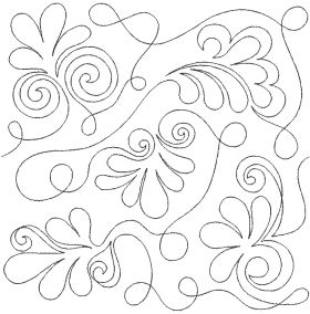 Damask End-to-End Quilting | Machine Embroidery Designs by JuJu