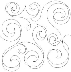 Double Swirls End-to-End Quilting Design | Machine Embroidery Designs ...