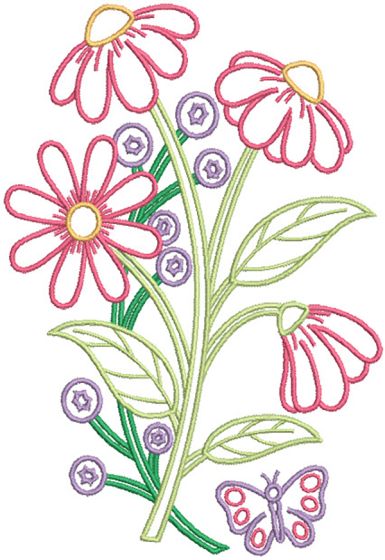 Spring Blossoms | Machine Embroidery Designs by JuJu