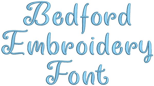 Bedford Embroidery Font | Machine Embroidery Designs by JuJu