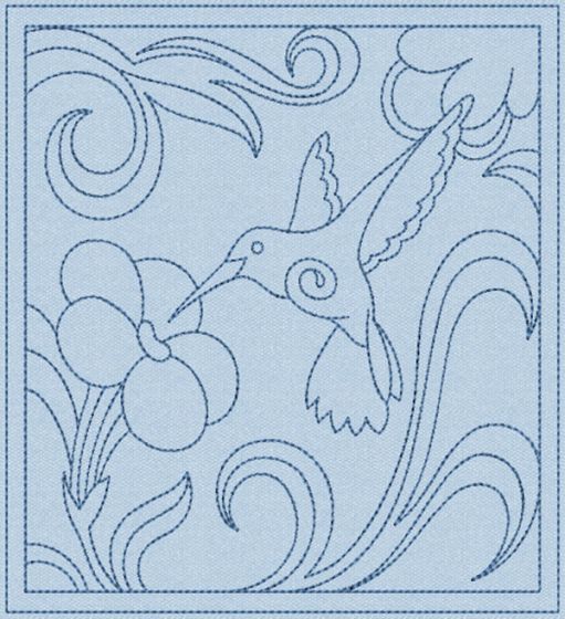 Beautiful Birds Quilt Blocks 4 | Machine Embroidery Designs by JuJu