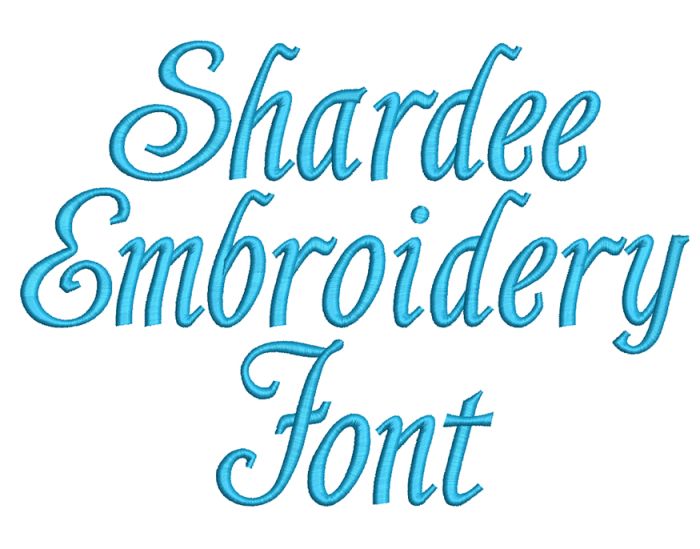 Shardee Embroidery Font | Machine Embroidery Designs by JuJu