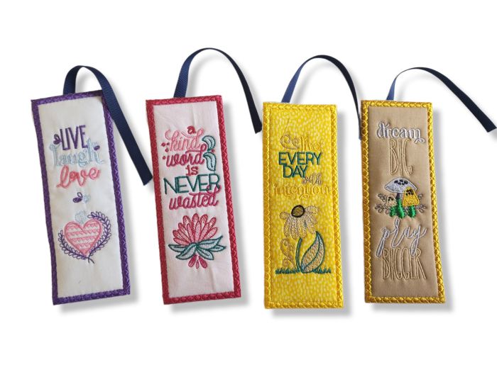 ITH Bookmarks Set 15 | Machine Embroidery Designs by JuJu